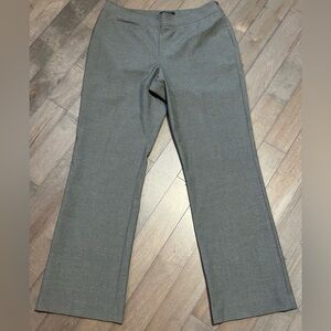 The Limited Stretch Dress Pants Women 12 Regular Gray Side Zip Straight Leg NWT